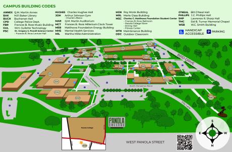 Panola College Carthage 校园地图